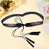 Bohemian Imitation Leather Tassel Wrap Chain Belts AJEW-WH20033-096AS-B-7