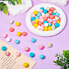 80Pcs 8 Colors Silicone Beads SIL-TA0002-37-5