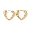 Rack Plating Brass Heart Hoop Earrings EJEW-L224-63G-1