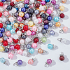 120Pcs Imitation Pearl Acrylic Charms PALLOY-WR00016-1