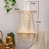 Bohemian Cotton & Wood Macrame Woven Wall Hanging PW-WG8FB47-01-4