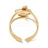 304 Stainless Steel Open Cuff Rings for Women RJEW-M020-01G-05-3