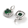 Brass with Cubic Zirconia Pendants KK-P271-33P-2