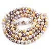 Electroplated Glass Beads Strands LS-GLAA-C023-01K-4