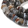 Natural Banded Agate Beads Strands G-K381-B01-4