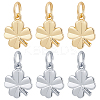 40Pcs 2 Colors Brass Charms KK-BBC0003-10-1