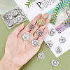 24Pcs 4 Style Tibetan Style Alloy Pendants TIBEP-BC0001-01-3