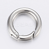 Tarnish Resistant 304 Stainless Steel Spring Gate Rings STAS-P198-09C-1