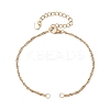 304 Stainless Steel Singapore Chain Bracelet Making AJEW-JB01306-01-1