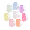 Luminous Frosted Transparent Acrylic Beads TACR-T029-21F-1