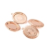 Rack Plating Brass Locket Pendants KK-K277-05RG-2