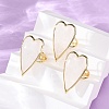 Heart Natural Gemstone Finger Rings RJEW-M076-03G-2