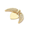 Brass Micro Pave Cubic Zirconia Openable Pendants KK-F905-02G-01-2