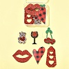 12Pcs 6 Styles PU Leather Big Pendants FIND-FS0003-74-6