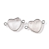 Natural & Synthetic Mixed Stone Love Heart Pendants G-T138-205M-P-4