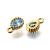Brass Pave Cubic Zirconia Pendants KK-V011-21G-B-2