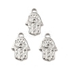 Tarnish Resistant 304 Stainless Steel Pendants Rhinestone Settings STAS-E176-14P-2