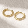 Rack Plating Brass Micro Pave Cubic Zirconia Hoop Earrings EJEW-H143-15G-01-3