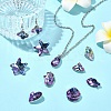 49Pcs 10 Style Electroplate Glass Charms GLAA-YW0003-48-6