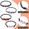 20Pcs 4 Styles Sport Theme Acrylic Beaded Bracelets for Men Women BJEW-SP0001-24-7