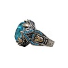 Oval Alloy with Glass Finger Rings FS-WG0E890-05-5