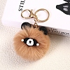 Red Pnada Furry Pom-Pom Keychain for Women PW-WG95C5D-04-1