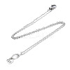 Non-Tarnish 201 Stainless Steel Kitten Pendants Necklaces LS-NJEW-S105-JN590-40-1-2