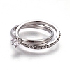 304 Stainless Steel Finger Rings RJEW-E158-23P-2