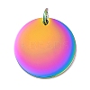 Ion Plating(IP) 304 Stainless Steel Pendants STAS-I311-33F-RC-1