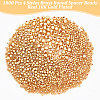  1000Pcs 4 Styles Brass Round Spacer Beads KK-NB0003-34-4
