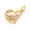 Brass Micro Pave Cubic Zirconia Pendants KK-S510-49G-01-2
