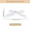 10Pcs Bowknot Polyester Alligator Hair Clips AJEW-LP0008-08A-2