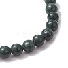 Natural Black Jade Beads Stretch Bracelets for Women BJEW-TA00603-4