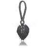 2Pcs Handmade Macrame Leaf Curtain Tiebacks AJEW-CN0003-65C-6