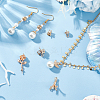 8Pcs 8 Style Brass Micro Pave Clear Cubic Zirconia Flower Cup Peg Bails Pendants KK-BC0011-85-4