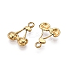 Ion Plating(IP) 304 Stainless Steel Charms X-STAS-A070-26G-2