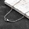 Non-Tarnish 304 Stainless Steel Cable Chain Necklace for Men Women STAS-L164A-01P-B-1