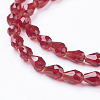 Glass Beads Strands GLAA-R024-6x4mm-M-2