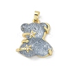 Rack Plating Brass Pendant KK-H476-03G-2