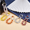 5Pcs Acrylic Sports Ball Beads Pendant Decoration HJEW-GO00103-3