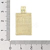 Real 18K Gold Plated Rack Plating Brass Enamel Pendants KK-M293-43G-04-3