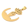 304 Stainless Steel Pendants STAS-Z076-12G-2