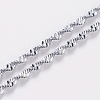 Stainless Steel Singapore Chain Necklaces NJEW-D117-01P-1