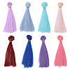 8Pcs 8 Colors PP Doll Wig Hair AJEW-GL0002-34A-1