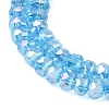Electroplate Glass Beads Strands GLAA-Q105-03X-3