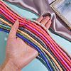 10Strand 10 Colors Flat Round Handmade Polymer Clay Beads CLAY-CJ0001-35-4