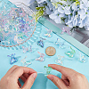 50Pcs 10 Colors UV Plating Rainbow Iridescent Transparent Acrylic Beads TACR-SC0001-30-3
