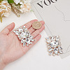 Alloy Glass Detachable Shoe Buckle Clips FIND-WH0423-73RG-01-3