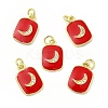 Brass Micro Pave Cubic Zirconia Pendants KK-E068-VB440-2-2