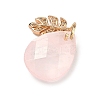 Natural Rose Quartz Pendants G-K422-02KCG-06-2